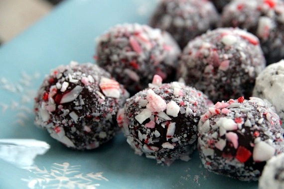 Peppermint Crunch Truffles