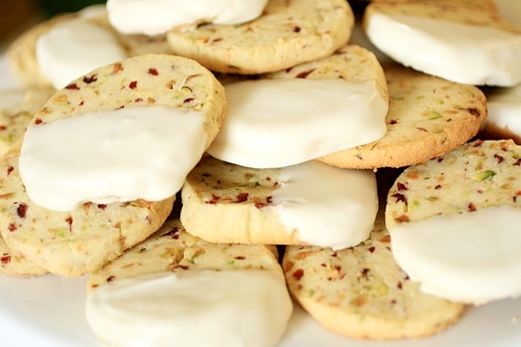 pistachio cranberry shortbreads 2