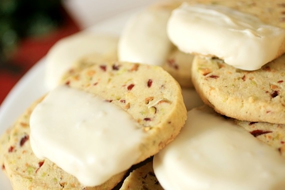 pistachio cranberry shortbreads 3