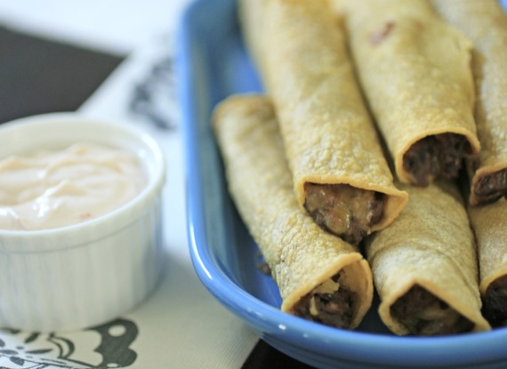 Crispy Baked Black Bean Taquitos 2