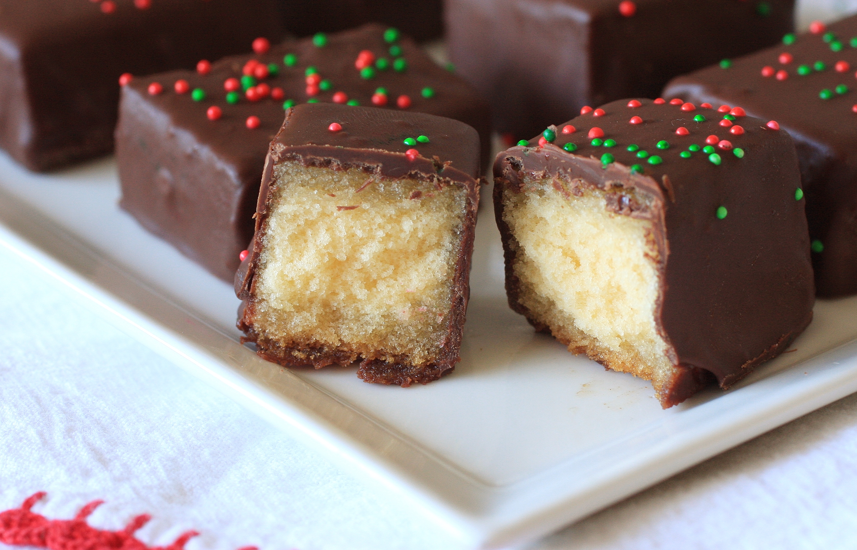 Chocolate Covered Rum Soaked Cake Bites 2