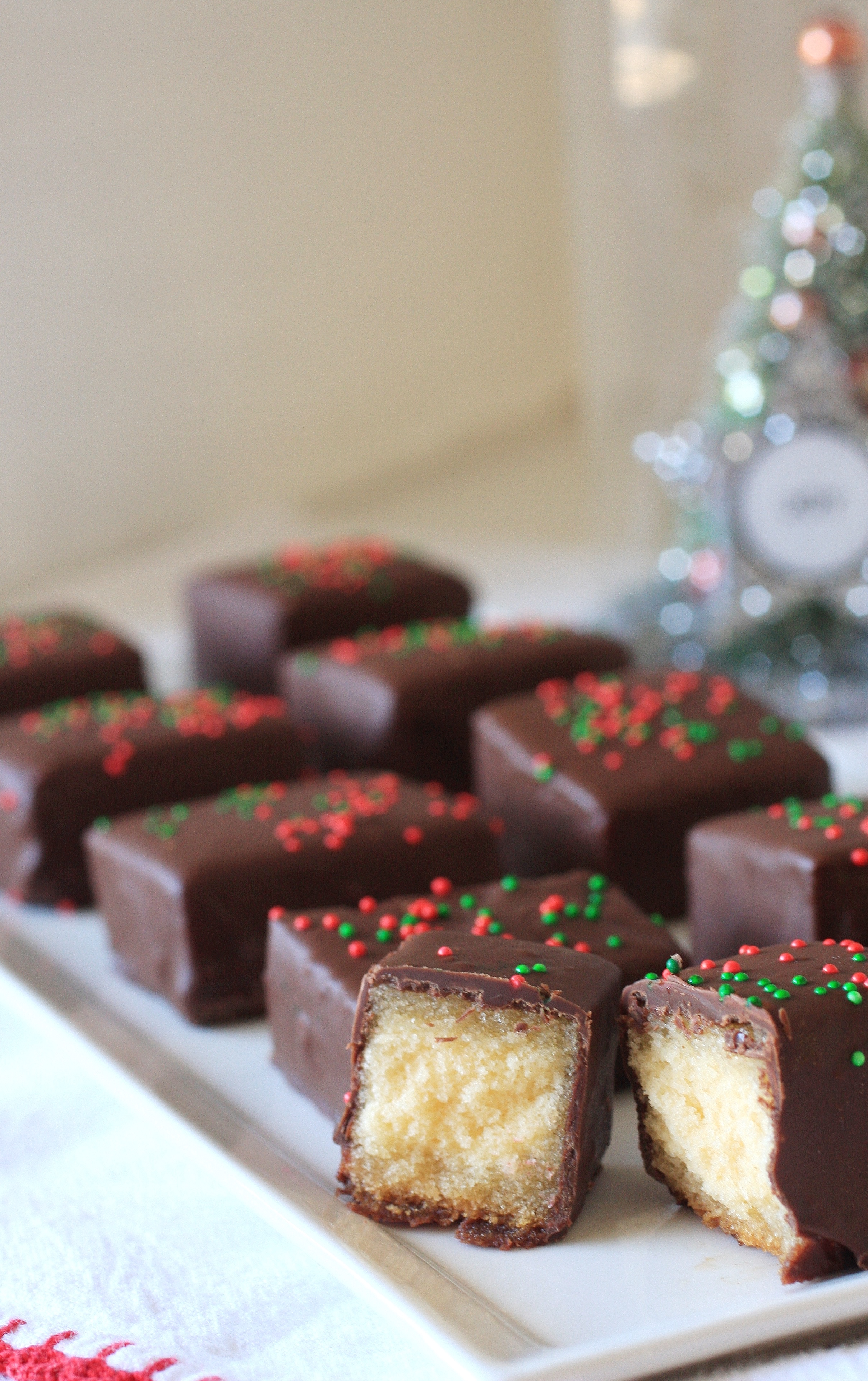Chocolate Covered Rum Soaked Cake Bites 3